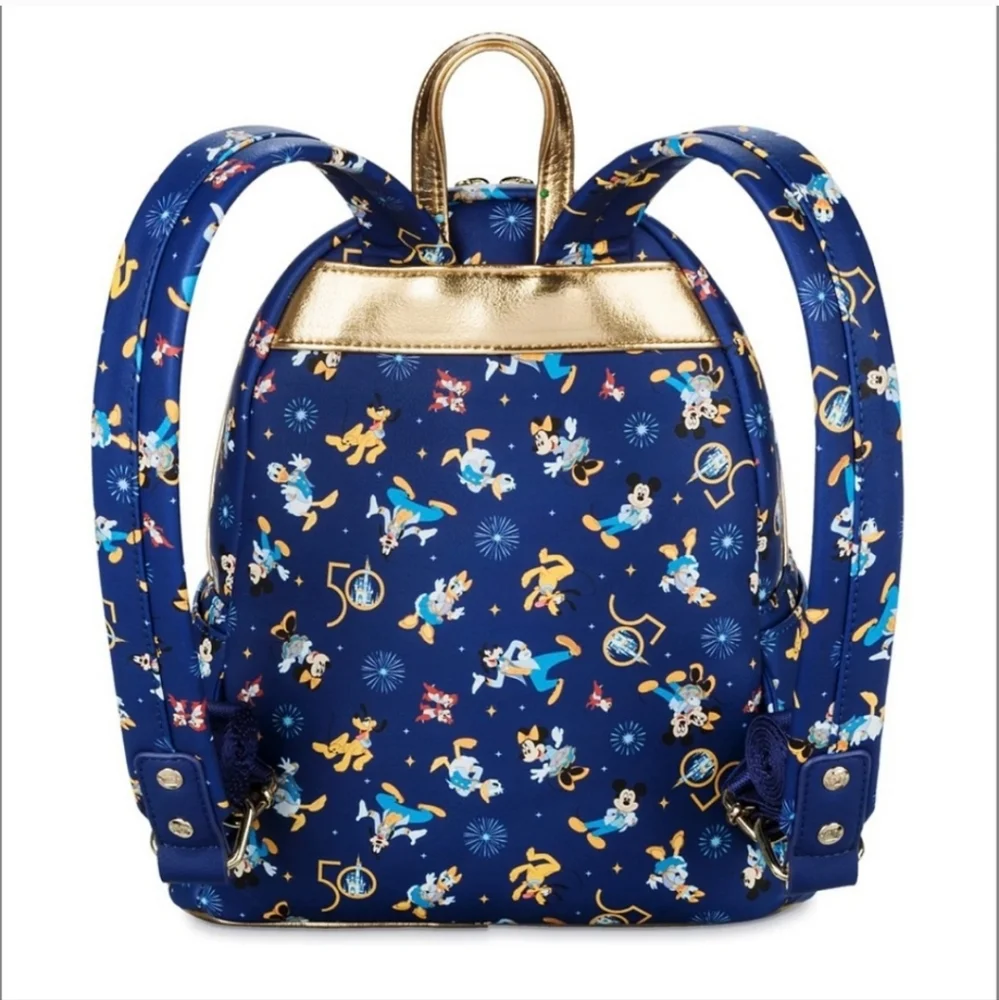 Mickey Mouse & Friends Loungefly Backpack Walt Disney World 50th Anniversary/ear - Picture 2 of 16